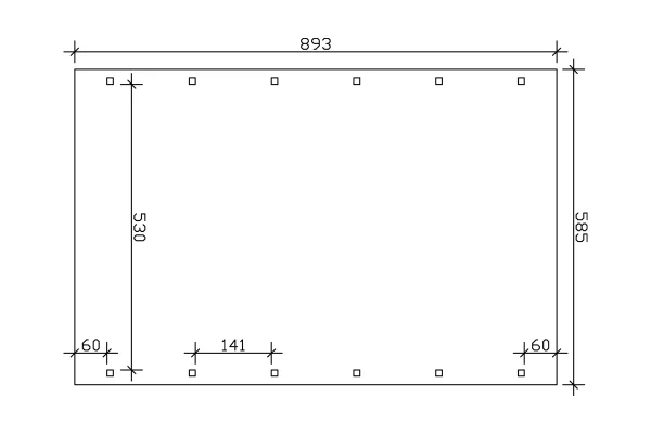 SkanHolz SKAN HOLZ Carport Spreewald 585 X 893 Cm Mit Aluminiumdach, Schwarze Blende, Lasiert In Nussbaum 4