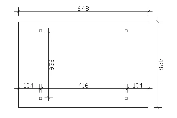 SkanHolz SKAN HOLZ Carport Odenwald 428 X 648 Cm, Lasiert In Weiß 4