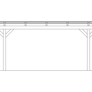 SkanHolz SKAN HOLZ Carport Odenwald 428 X 648 Cm, Lasiert In Weiß 14