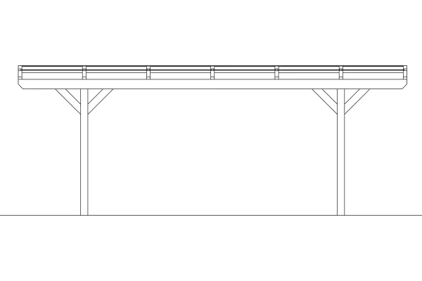 SkanHolz SKAN HOLZ Carport Odenwald 428 X 648 Cm, Lasiert In Weiß 5