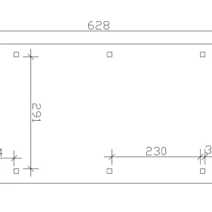 SkanHolz SKAN HOLZ Carport Wendland 362 X 628 Cm Mit EPDM-Dach, Schwarze Blende 10