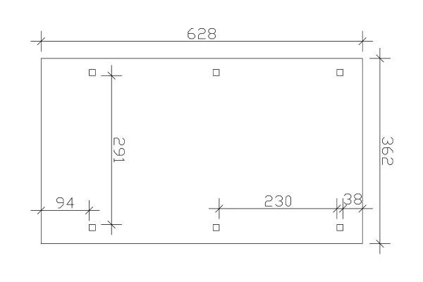 SkanHolz SKAN HOLZ Carport Wendland 362 X 628 Cm Mit EPDM-Dach, Schwarze Blende 3