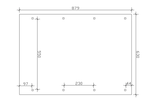 SkanHolz SKAN HOLZ Carport Wendland 630 X 879 Cm Mit EPDM-Dach, Schwarze Blende, Lasiert In Eiche Hell 3