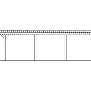 SkanHolz SKAN HOLZ Carport Wendland 630 X 879 Cm Mit EPDM-Dach, Schwarze Blende, Lasiert In Weiß 18