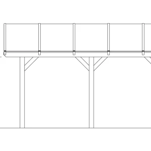 SkanHolz SKAN HOLZ Bogendach-Carport Franken 635 X 541 Cm, Lasiert In Schiefergrau 14