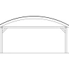 SkanHolz SKAN HOLZ Bogendach-Carport Franken 635 X 541 Cm, Lasiert In Schiefergrau 22