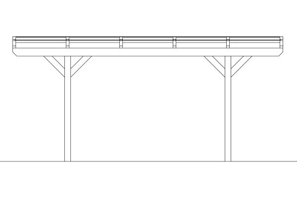 SkanHolz SKAN HOLZ Carport Odenwald 640 X 541 Cm, Lasiert In Schiefergrau 4