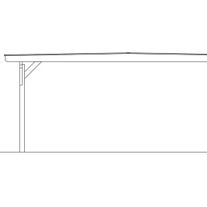 SkanHolz SKAN HOLZ Carport Odenwald 640 X 541 Cm, Lasiert In Schiefergrau 14