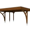 SkanHolz SKAN HOLZ Friesland Carport Set 8 557 X 555 Cm, Lasiert In Nussbaum 22