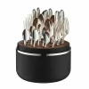 Robbe & Berking The Box Besteckset 24-tlg. Martelé 150 G Versilbert Frozen Black 10